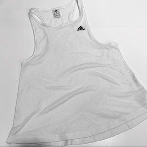 White ADIDAS workout tank top, size small